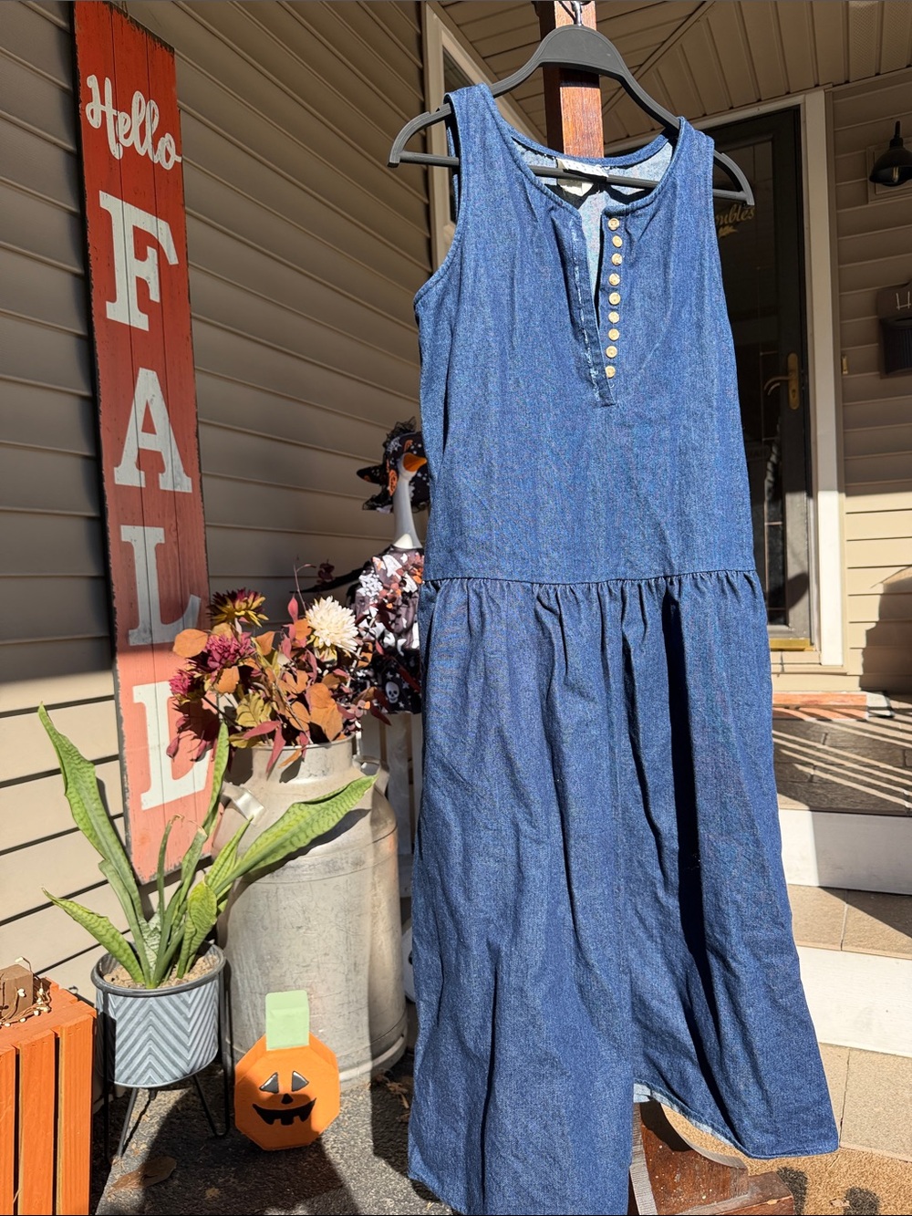 Vintage 1980’s Style YOUTOOBABES Brand Sleeveless Denim Dress
